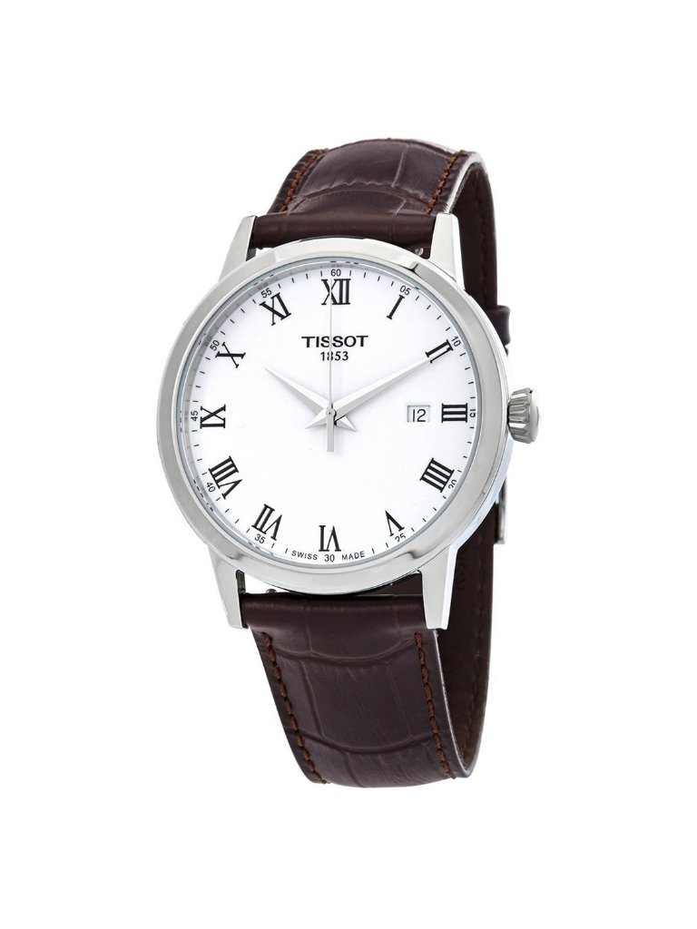 Nwt Tissot T-Classic Quartz White Dial Men's Watch
